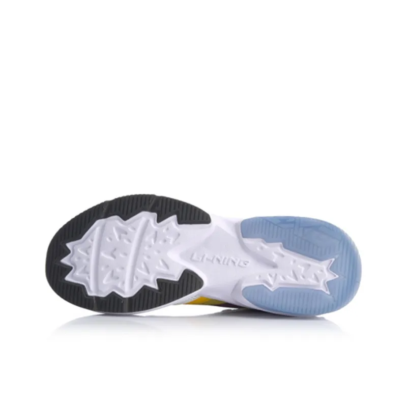 LiNing Transcend Anti Slip Wear Resistant Low Top Running Shoes Men's White Blue-4