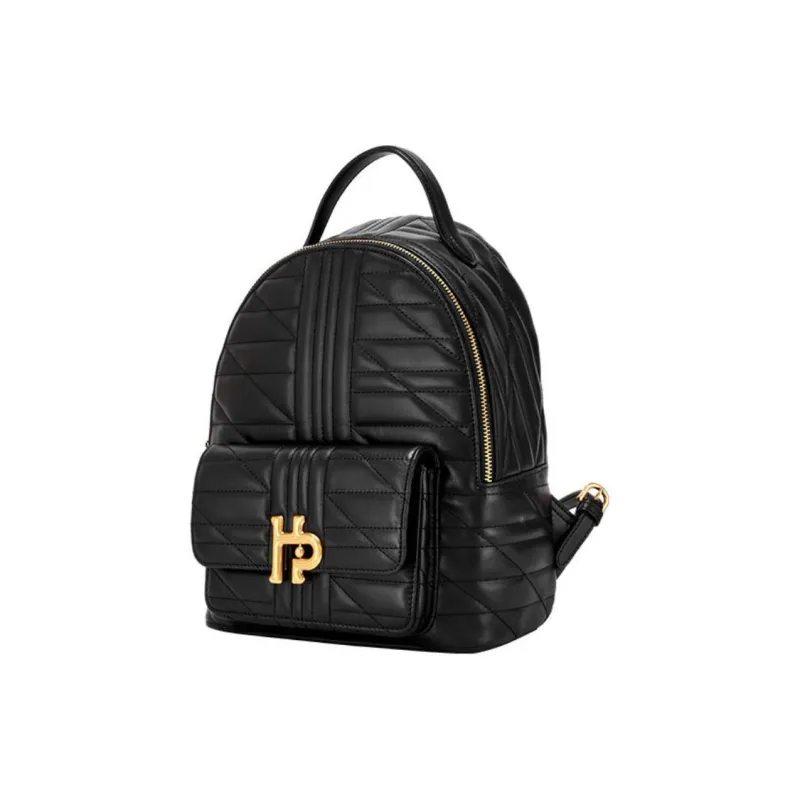 Hush Puppies Synthetic Leather Backpack Women's Black-1