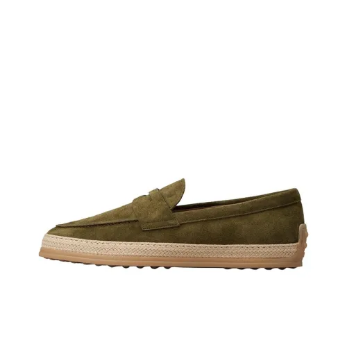 TOD'S Almond-toe Suede Loafers