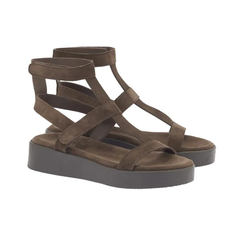 ANCIENT GREEK SANDALS Efrosini Strap Sandals 3.5cm Women's Dark Brown-2