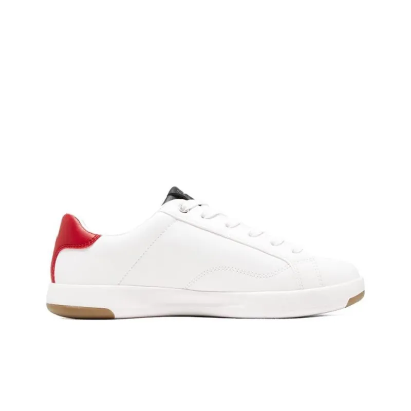 Skechers C-Lites Non-slip Lightweight Low-Top Casual Shoes Women's White Red-1