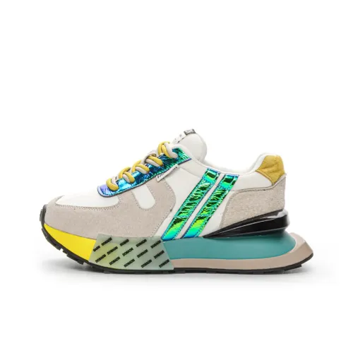 CHOVO Cushioning, Slip Resistant, Abrasion Resistant, Breathable Low Top Chunky Sneakers Women's