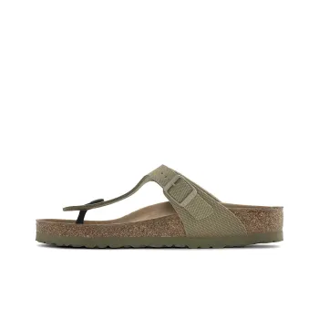Birkenstock Gizeh Vegan Textile Sandals 'Faded Khaki' Women's