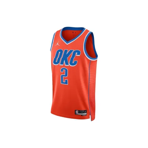 NBA Oklahoma City Thunder Basketball Jerseys Unisex Orange