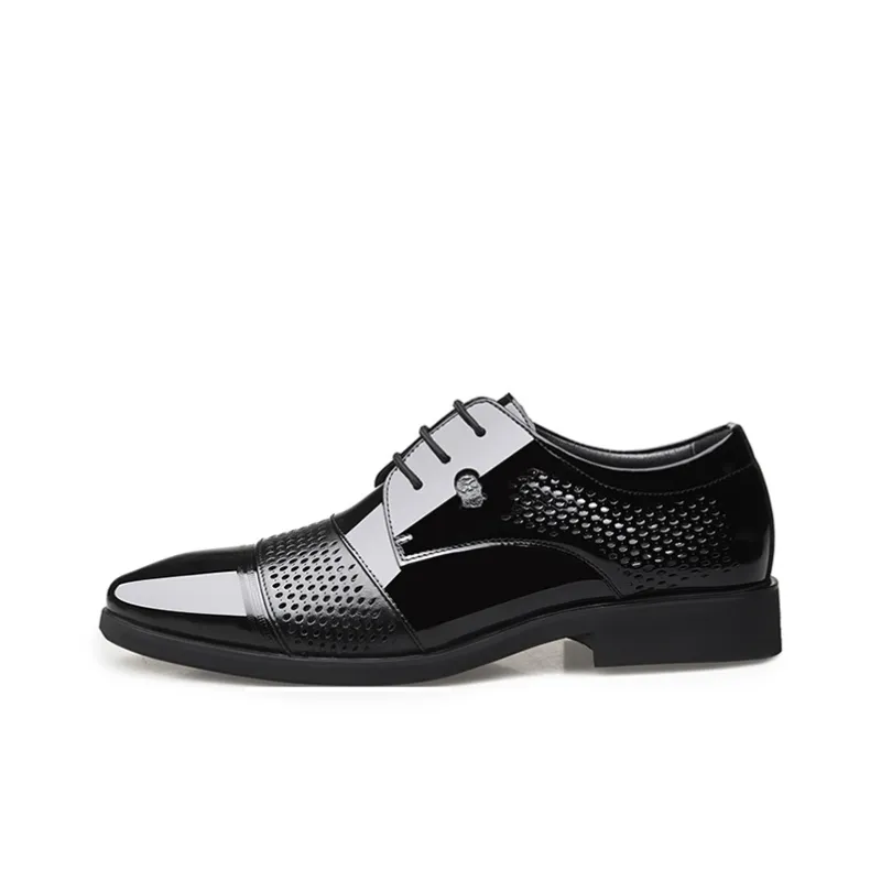 LAORENTOU Dress Shoes Men Low Top Brown-13