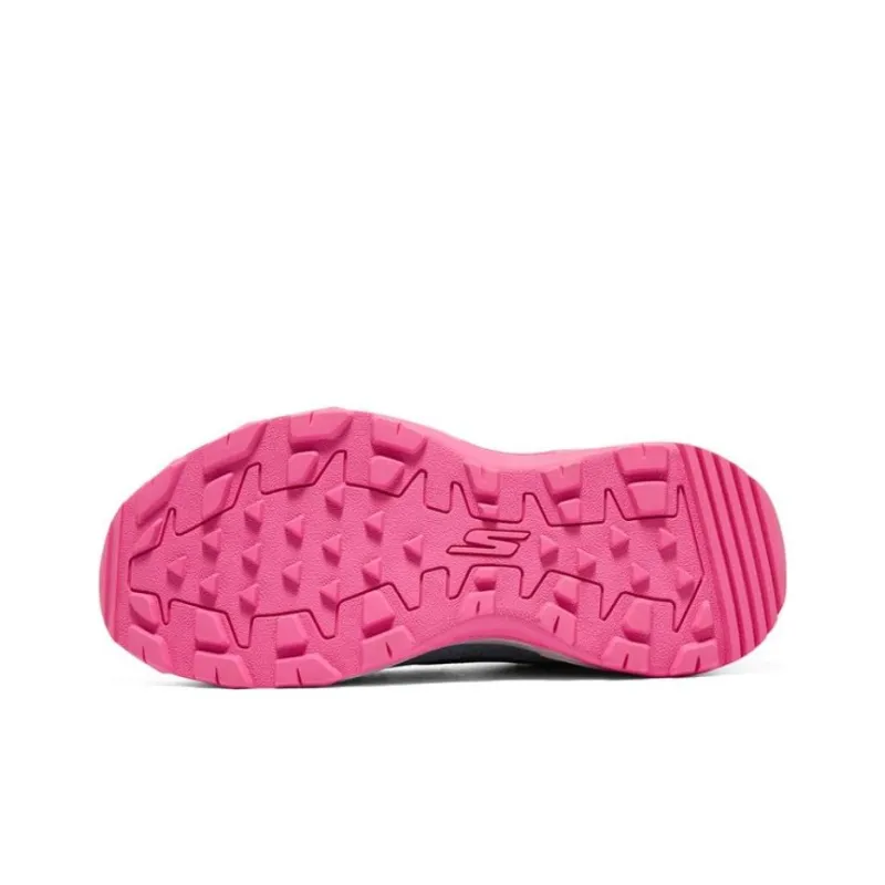 Skechers Cushioning Anti-Slip And Wear-Resistant Rebound Low-Top Running Shoes Women's Blue Pink-3