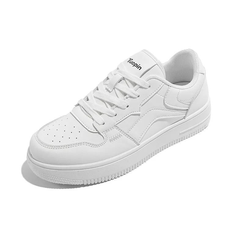 TUOPIN Cheese Milk Ice Slip-Resistant Water-Resistant Lightweight Breathable Low-Top Skateboard Shoes Milk White-3