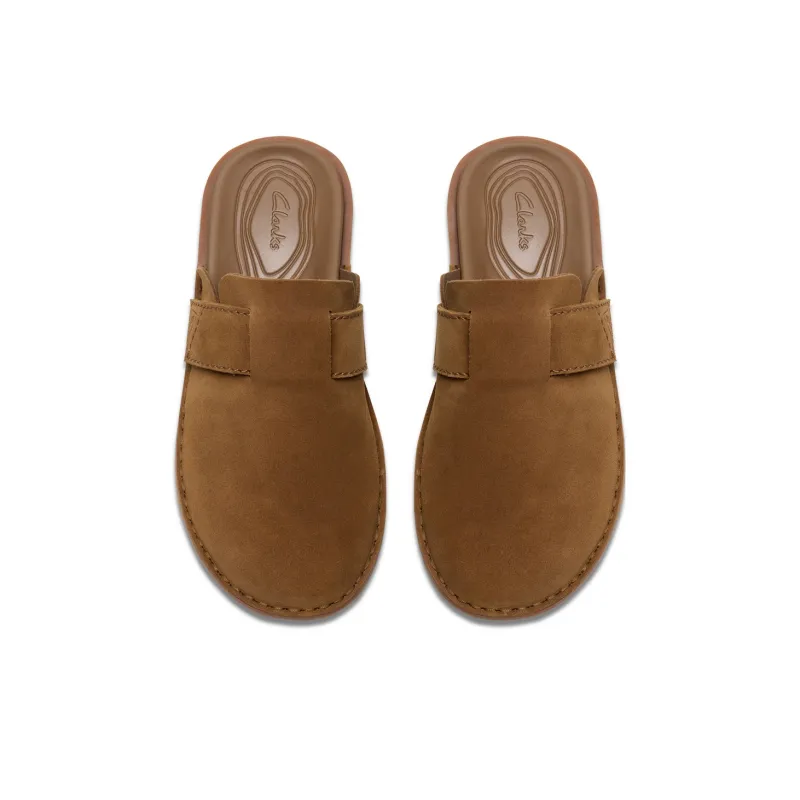 Clarks Closed Toe Slippers Men's Brown-2