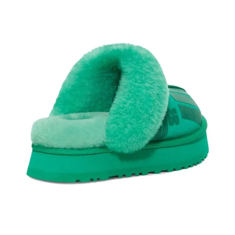 UGG Disquette Fashion Cotton Slipper Women's Green-1