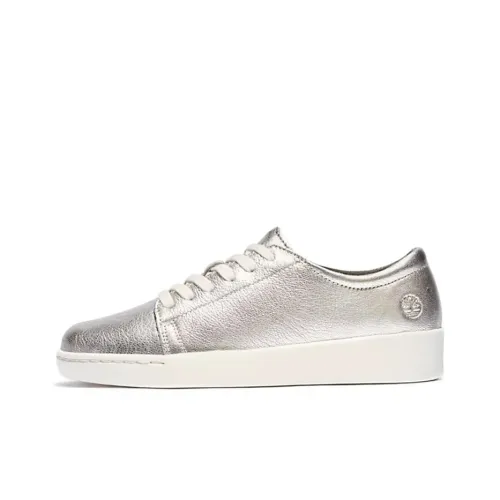 Timberland Skateboard Shoes Women's Low-Top Silver