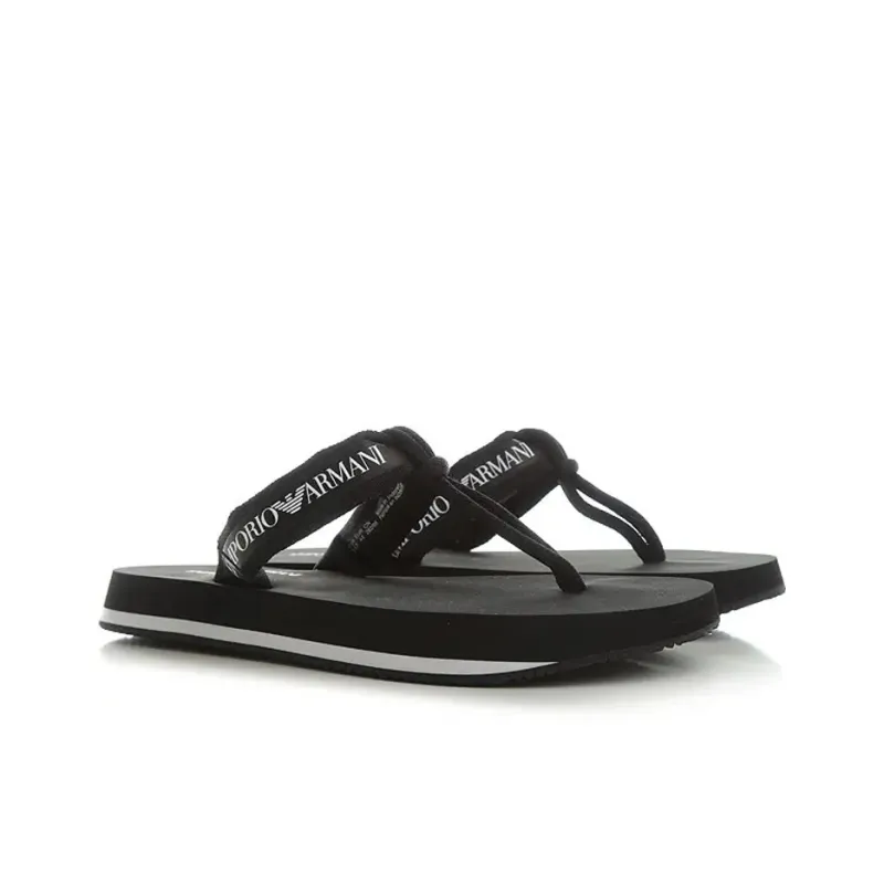 EMPORIO ARMANI Flip Flops Men's Black-2