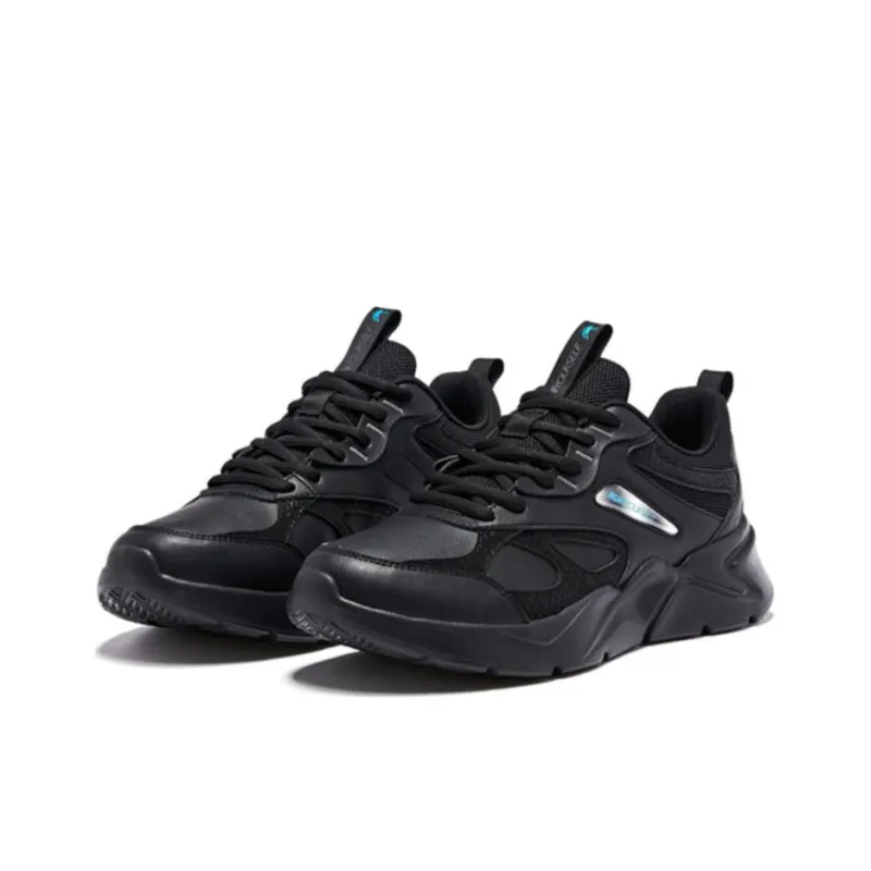 QIAODAN Cushioning Anti-Slip And Wear-Resistant Low-Top Running Shoes Men's Black-2