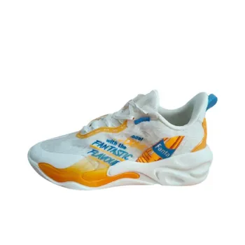 FENDER Anta Cushioning Anti-Slip And Wear-Resistant Low-Top Sports Casual Shoes Women's Yellow White