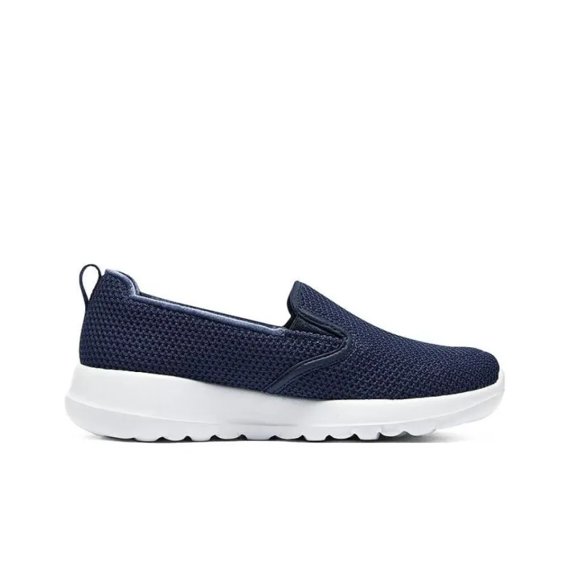 Skechers Anti Slip And Wear Resistant Warm Low Top Casual Shoes Women's Blue Gray-1