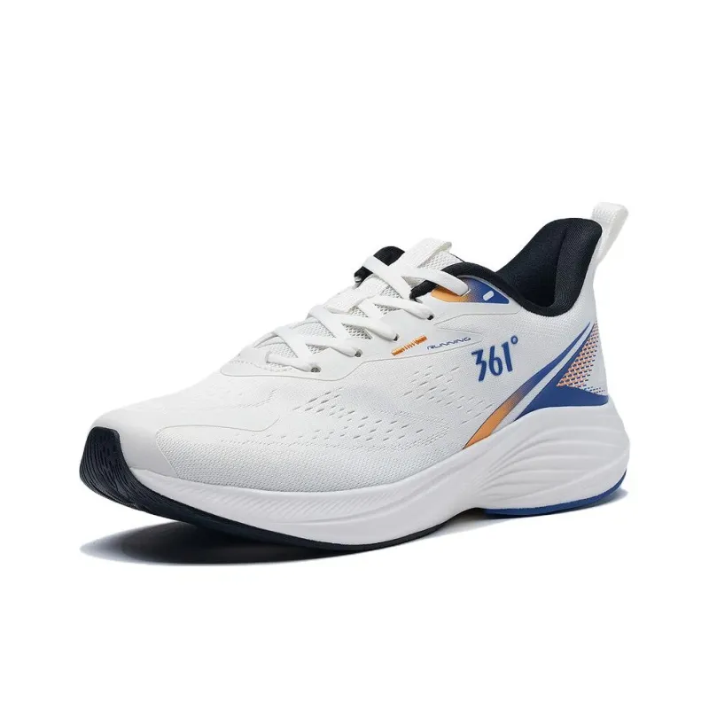 361° Cushioning, Slip Resistant, And Abrasion Resistant Low Top Running Shoes Men's White Blue-2