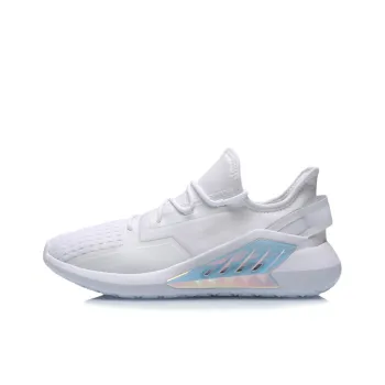 LiNing Anti Slip Wear Resistant Low Top Casual Running Shoes Men's White