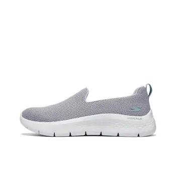 Skechers Go Walk Fle Cushioning Anti Slip And Wear Resistant Low Top Casual Shoes Women's White Gray