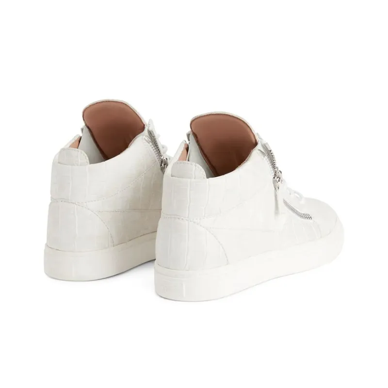 Giuseppe Zanotti Kriss Crocodile Effect Mid top Sneakers-4