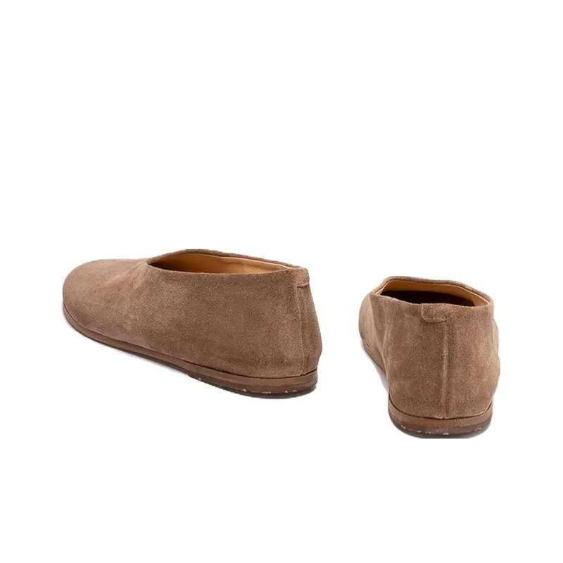 Marsèll Almond-toe Suede Ballerina Shoes-4