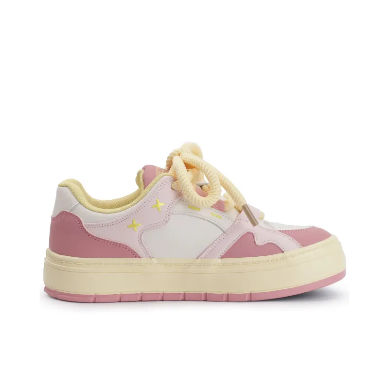 Miss Zhang Low-Top Skateboard Shoes Women's Cherry Blossom Pink-1