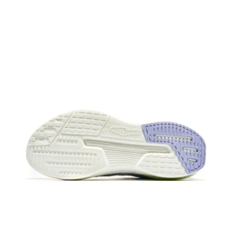 Erke Cushioning, Slip Resistant, And Abrasion Resistant Low Top Running Shoes Women's White Orange Purple-4
