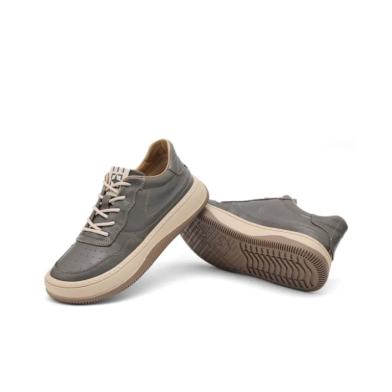 Mr.shang Casual Shoes Men Low Top Brown/Jasper-9