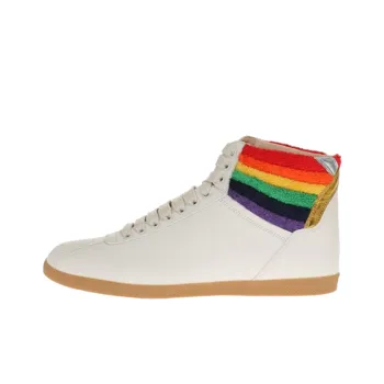 GUCCI Lace Up High Top 'Rainbow Heel Collar'