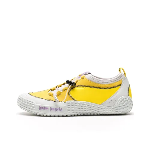 PALM ANGELS Casual Shoes Men Low-Top White/Yellow