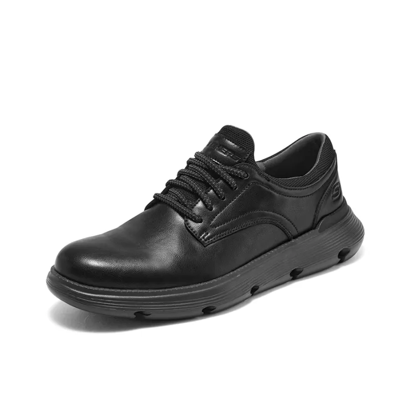 Skechers GARZA Anti-Slip Wear-Resistant Low-Top Casual Shoes Men's Black-2