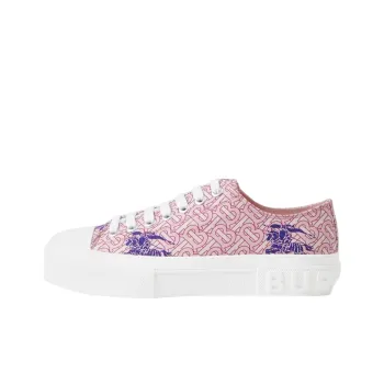 Burberry EKD Monogram Pattern Flatform Pink Women's