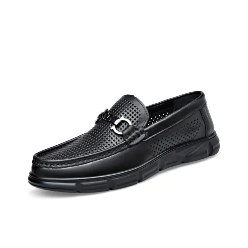 DOUBLE STAR 88 Dress Shoes Men Low-Top Black