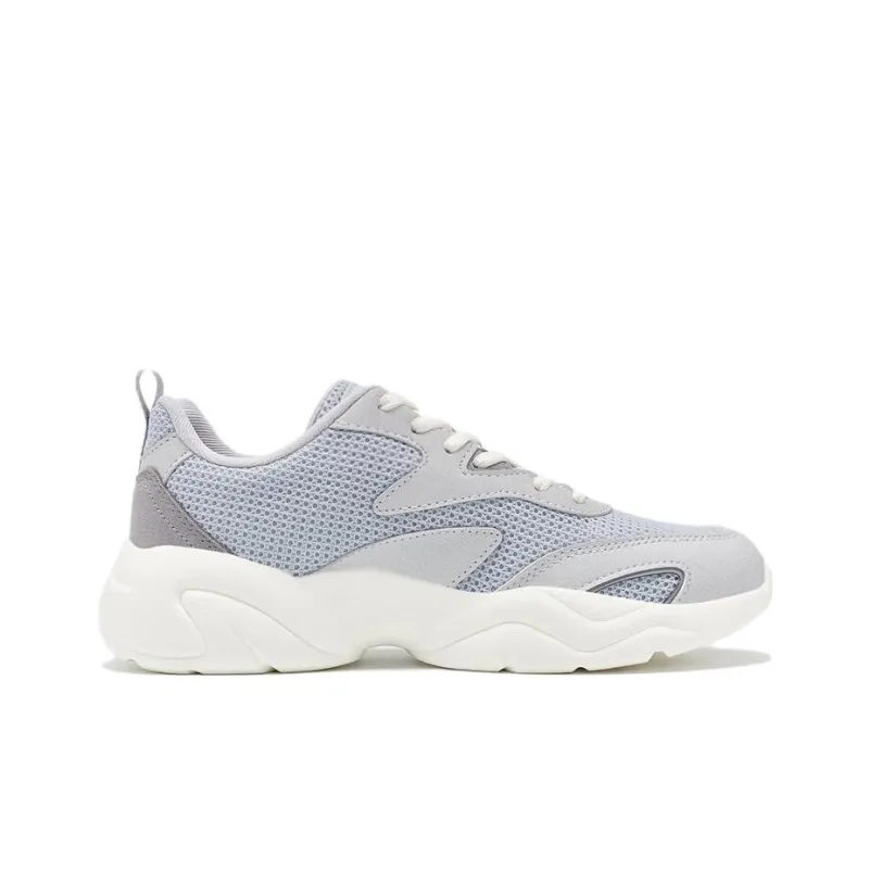 PEAK Anti Slip Wear Resistant Low Top Sports Casual Shoes Women's Gray White-1