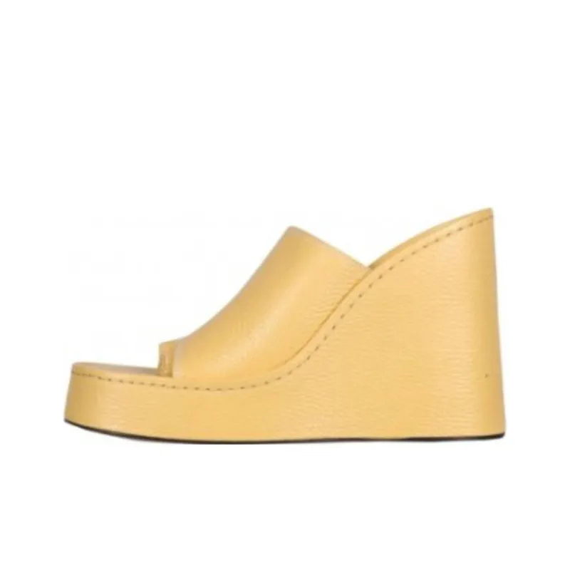 MIISTA Slide Slippers Women's Yellow-0