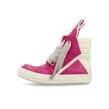 RICK OWENS/RO Geobasket High Top Stylish Skateboarding Shoes Men's Pink White
