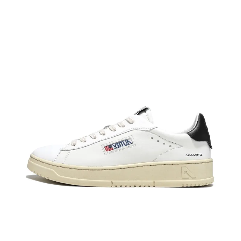 AUTRY Dallas Low Leather 'White Black'-0