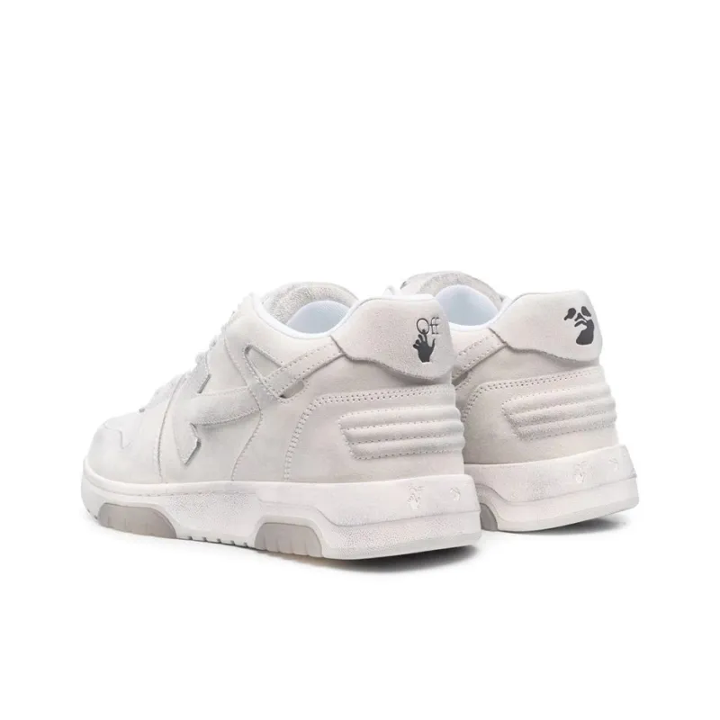 OFF WHITE Out Of Office Ooo Low Tops White Distressed-3