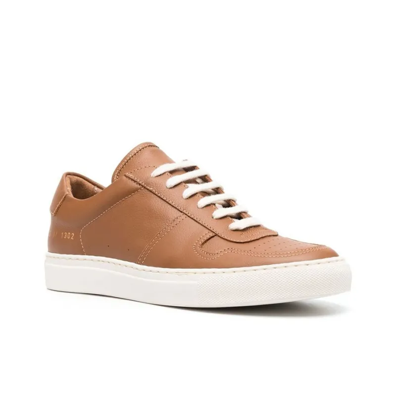 COMMON PROJECTS Bball Low Bumpy Low Top Stylish Skateboarding Shoes Women's Brown-2