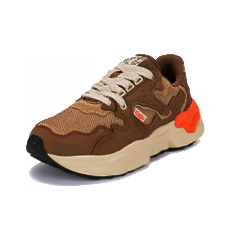 Kappa Durable Breathable Low Top Casual Running Shoes Unisex Brown-2