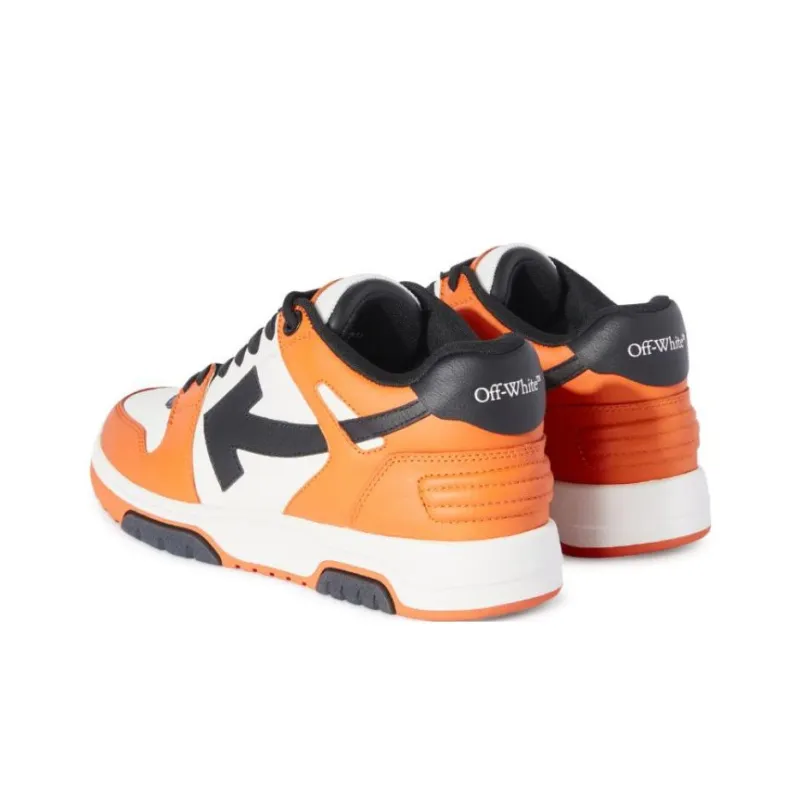 OFF WHITE Low Top Skateboard Shoes Men's Orange-4