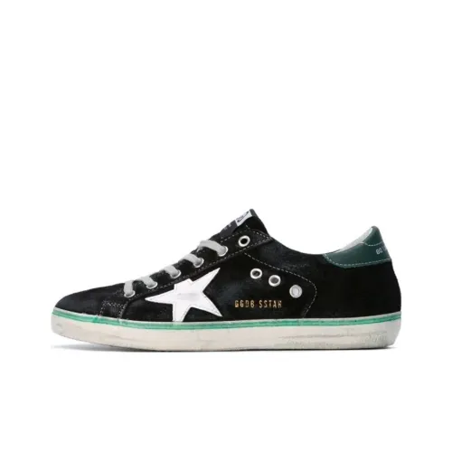 Golden Goose Skateboard Shoes Men Low-Top Black/White/Green