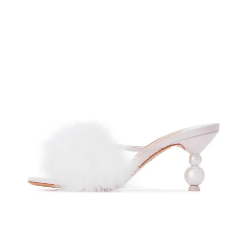 Sophia Webster Slide Slippers Women's White