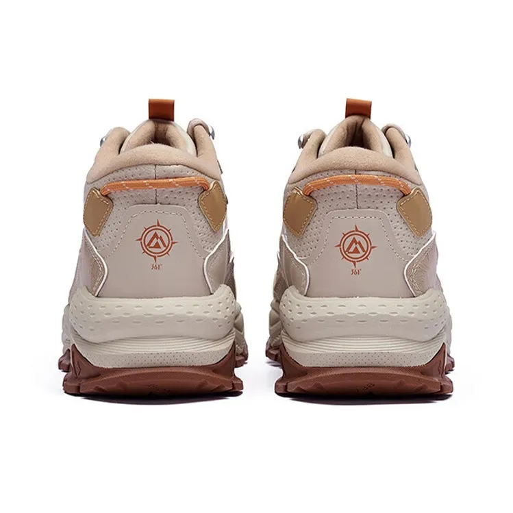 361° Slip Resistant, Abrasion Resistant, Lightweight, Thermal Mid Top Sports Casual Shoes Wheat Brown-3