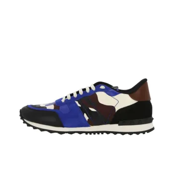 Valentino Garavani Rockrunner Camouflage Lace Up Sneakers