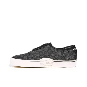COACH Low Top Stylish Skateboarding Shoes Men's Black