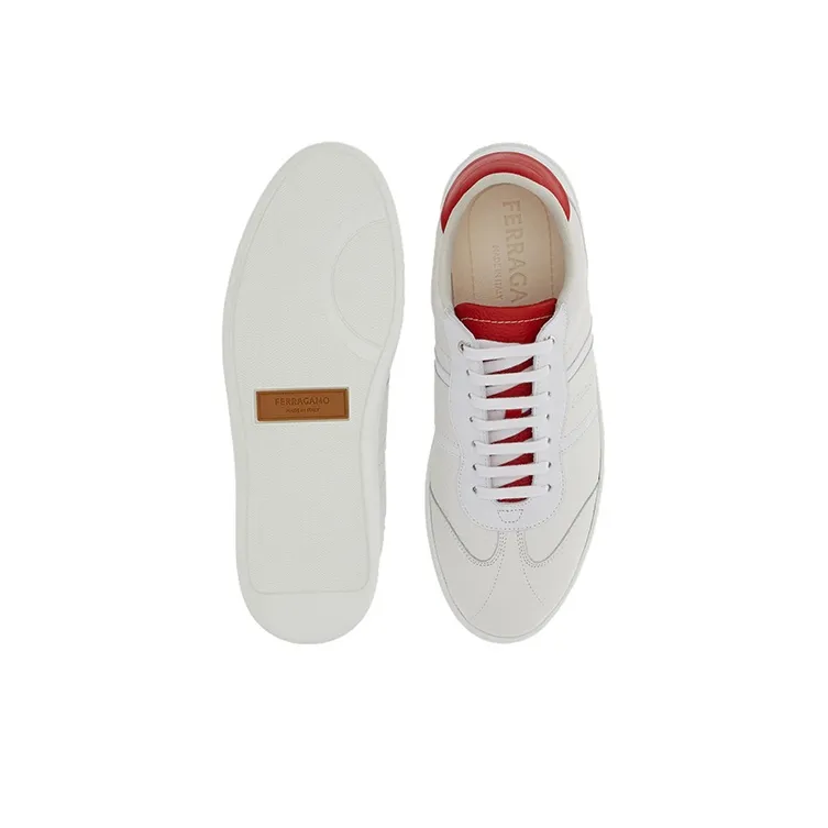 FERRAGAMO Logo-debossed Low-top Sneakers-4