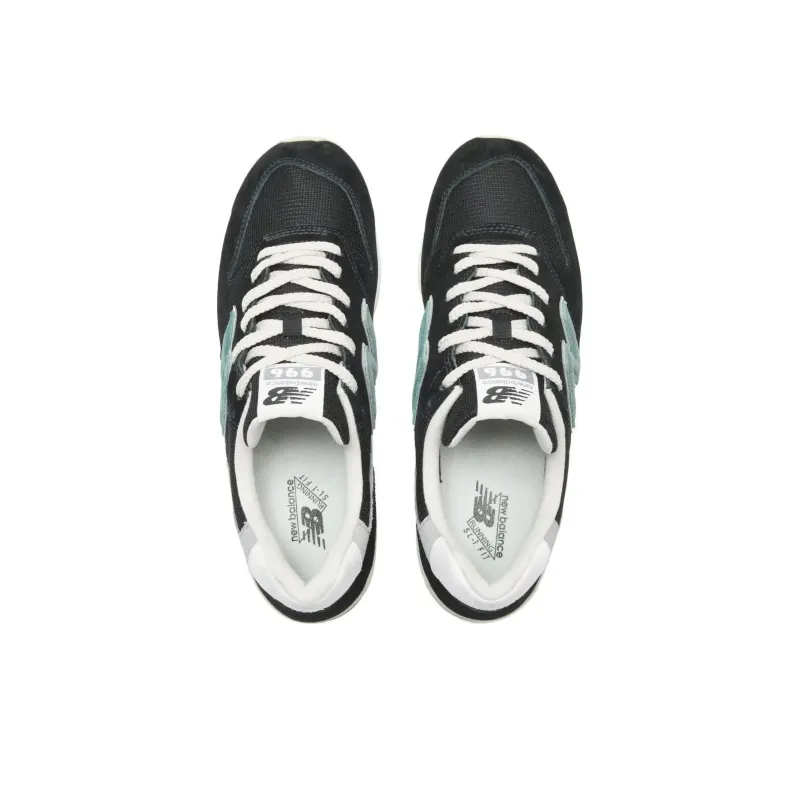 New Balance Anti Slip Wear Resistant Low Top Casual Running Shoes Men's Black Gray White-3