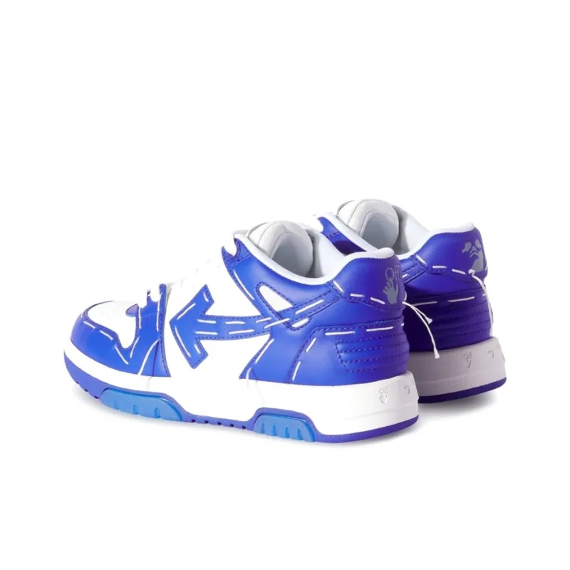 OFF WHITE Out Of Office Sartorial Stitching White Dark Blue Women's-4