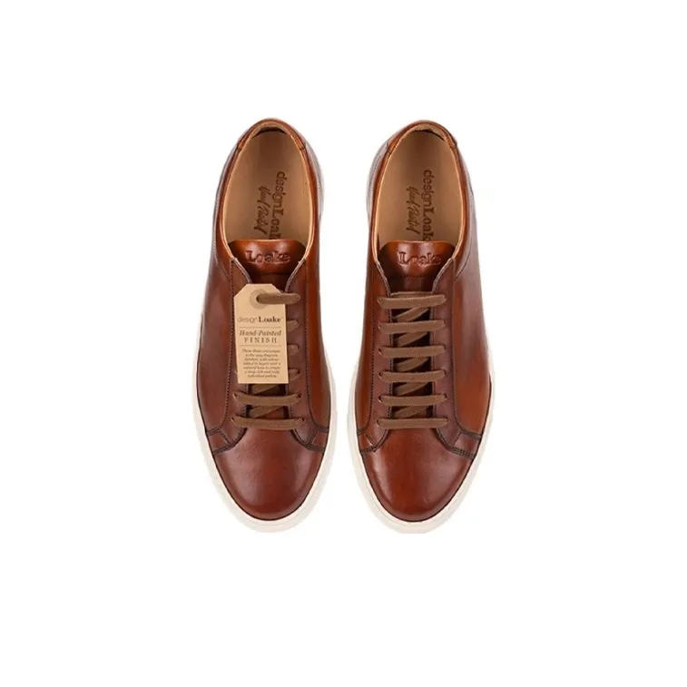 LOAKE Low Top Skateboard Shoes Men's Brown-1