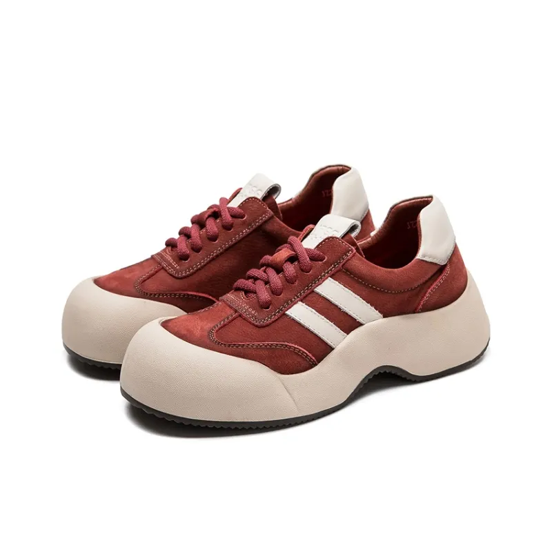Yao Qia Height Increasing Lightweight Low Top Skateboard Shoes 4.5cm Women's-3