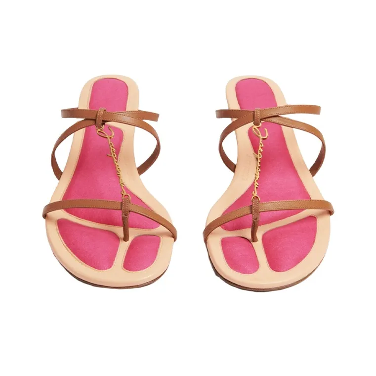 Jacquemus Pralu 45mm Leather Sandals-4
